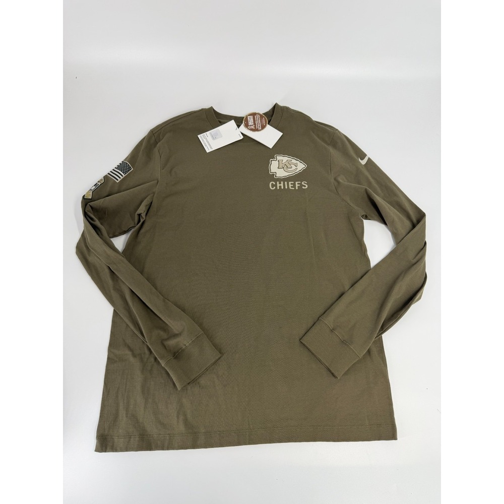Nike Kansas City Chiefs 2025 Salute to Service Long Sleeve Shirt Size Small S